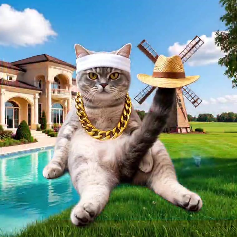 Straw hat — The villa